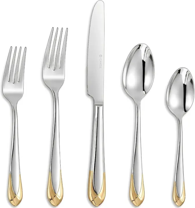 KEAWELL Astra Gold-Tone 20/45/65-Piece Flatware Set