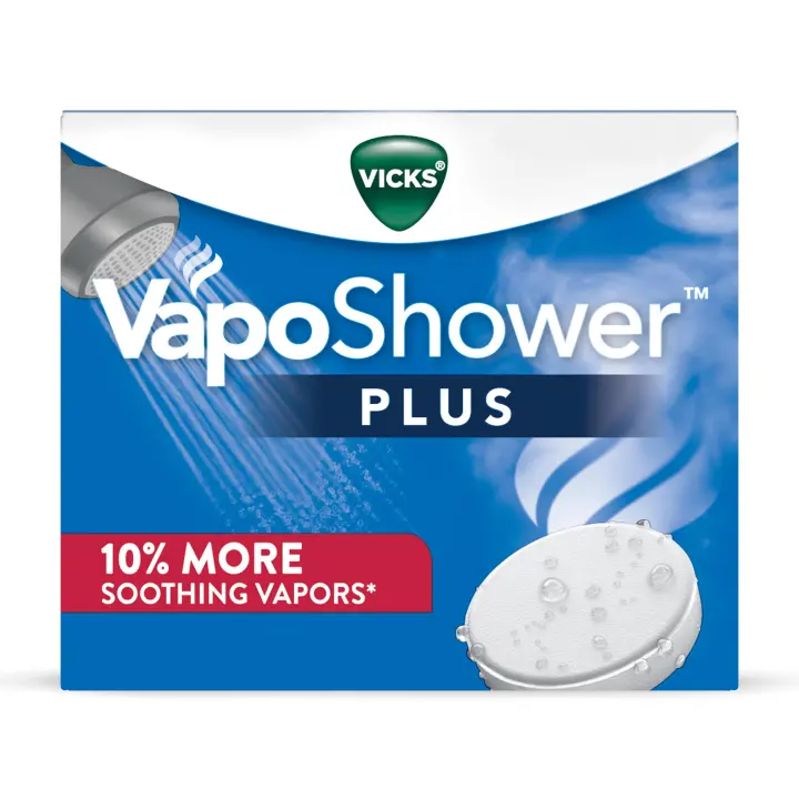 Vicks VapoShower PLUS Eucalyptus & Menthol Shower Steamers (Tablets)